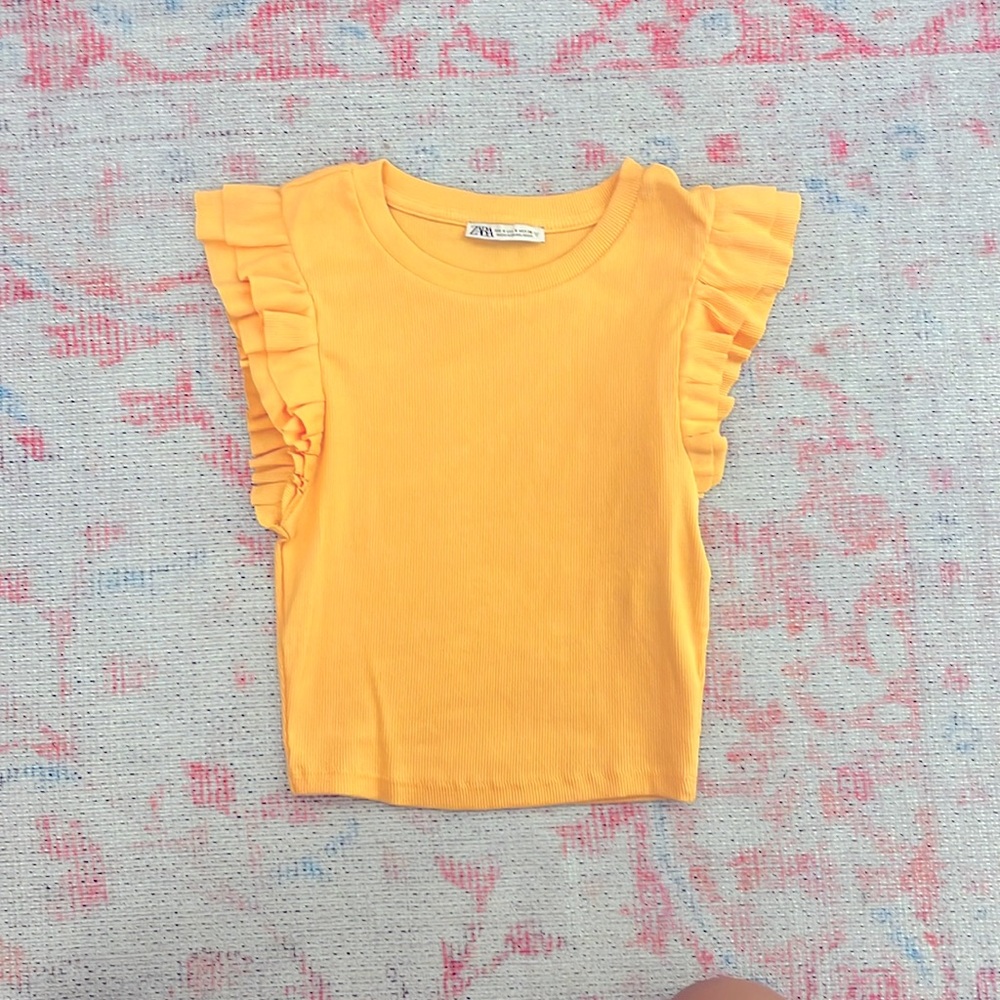 zara orange top size s